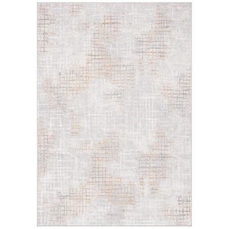 Safavieh 9 x 12 ft. Orchard Contemporary Rectangle Power Loomed Rug - Gray & Gold ORC672F-9